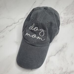 $10 SALE Adams Dog Mom Embroidered Grey Adjustable Baseball Hat One Size